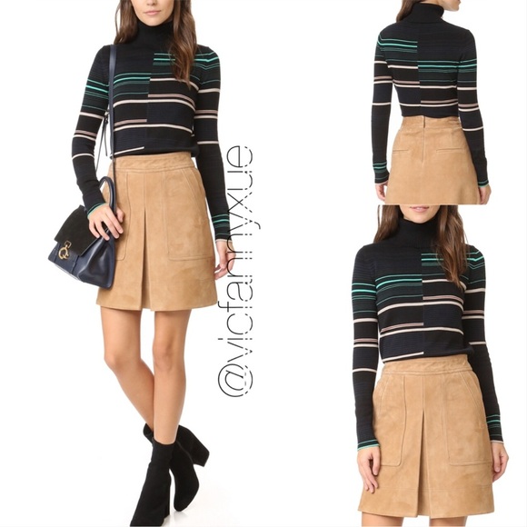 Apiece apart piedras turtleneck stripes cotton knit sweater xs - Picture 1 of 6